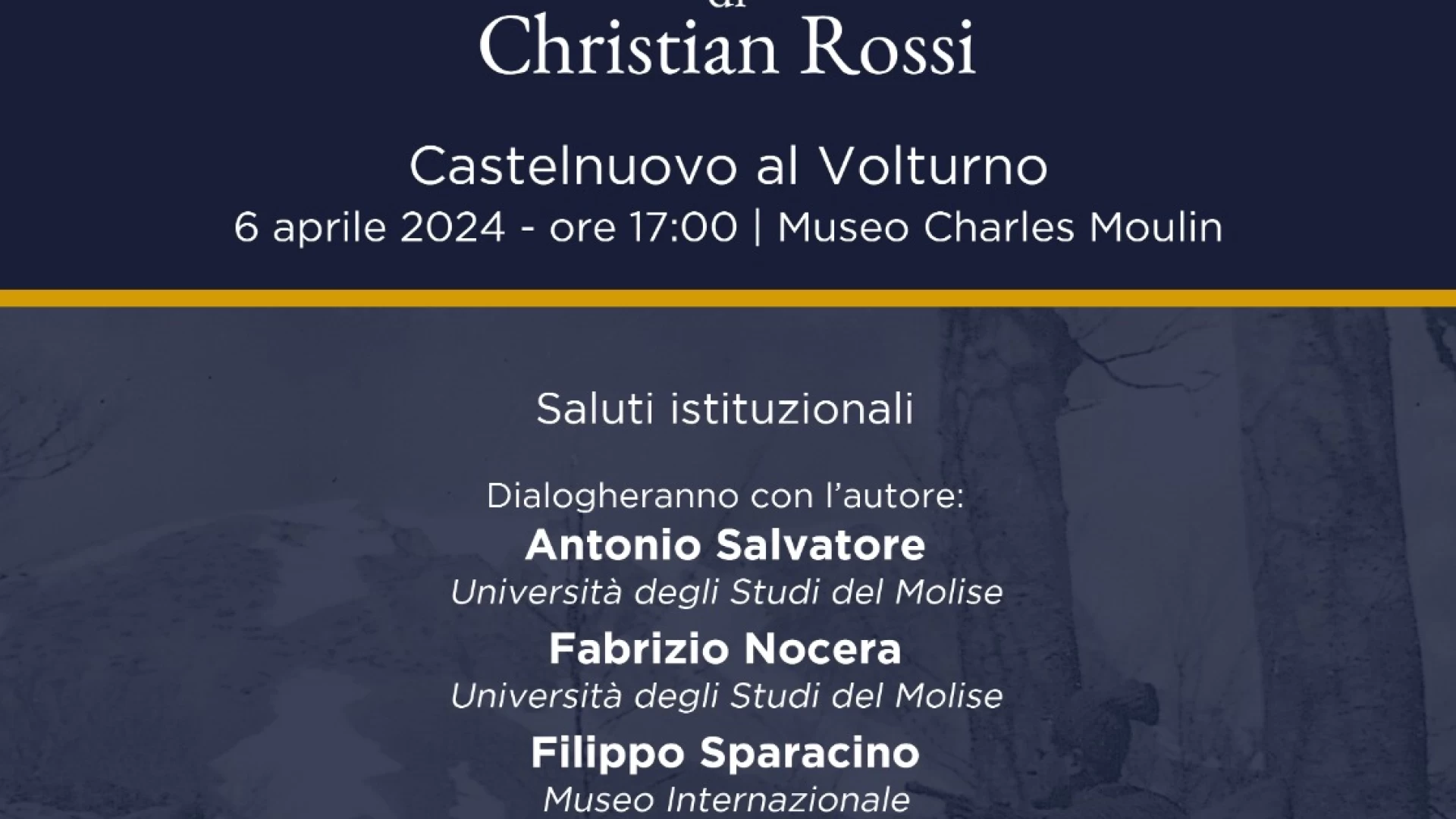 “La Guerra nel mio paese”, sabato 6 aprile a Castelnuovo al Volturno la presentazione del libro di Christian Rossi.